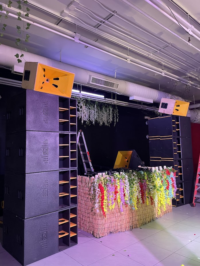 Sound Decisions system setup at live event