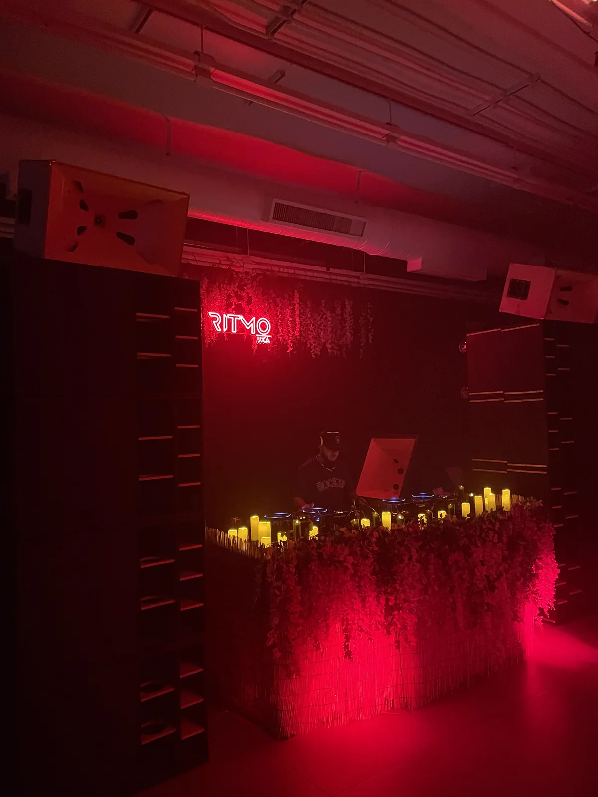 Sound Decisions system lit red at Ritmo ATL