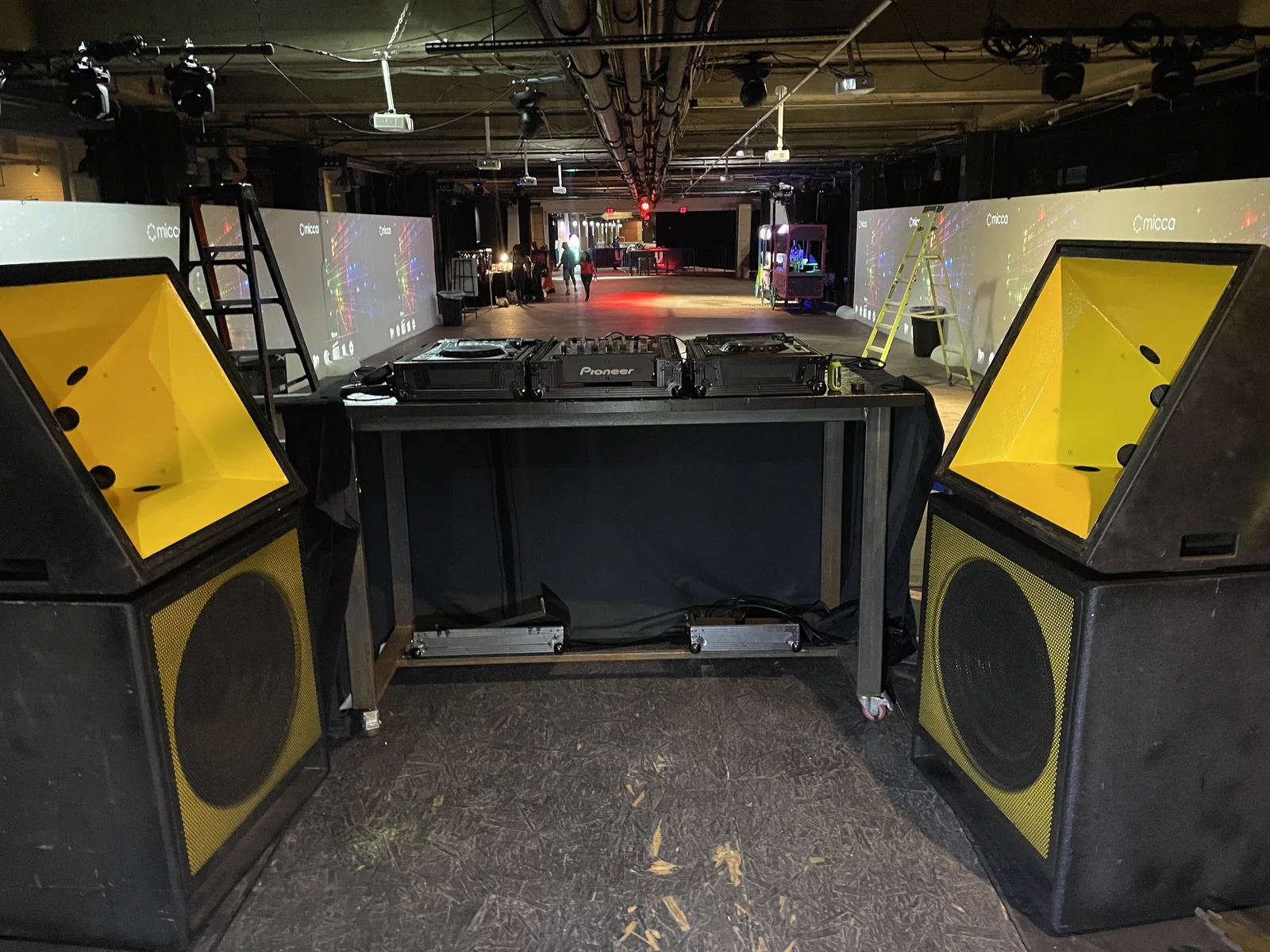 FOH perspective looking into venue