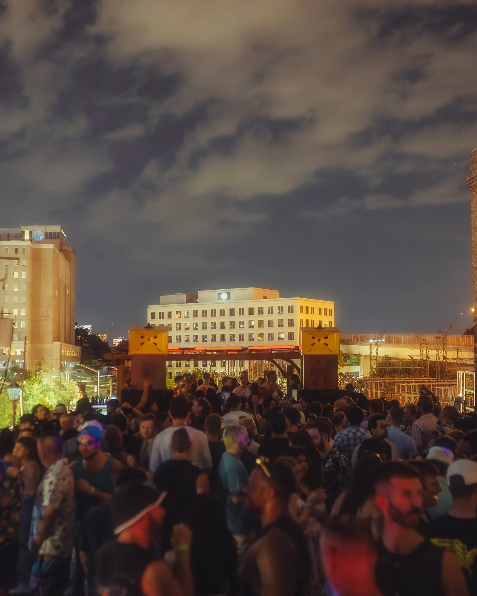 Night crowd at Sound Decisions event